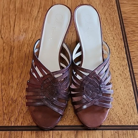 Cole Haan Leather Wedges - Picture 1 of 4